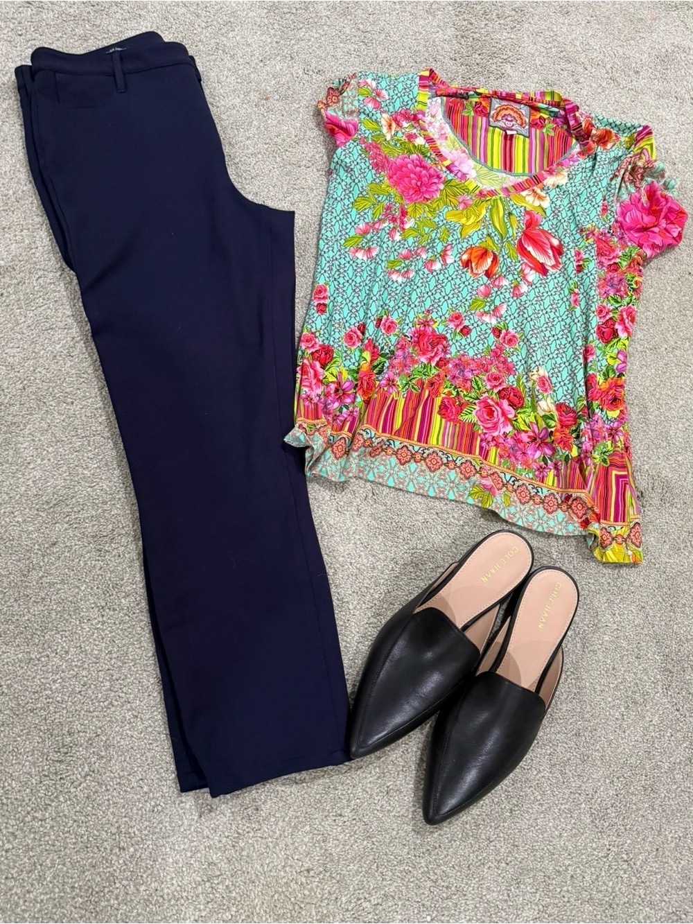 Talbots Soho 5 Pocket Jegging Navy Blue Stretch Pants Size 8 Ankle